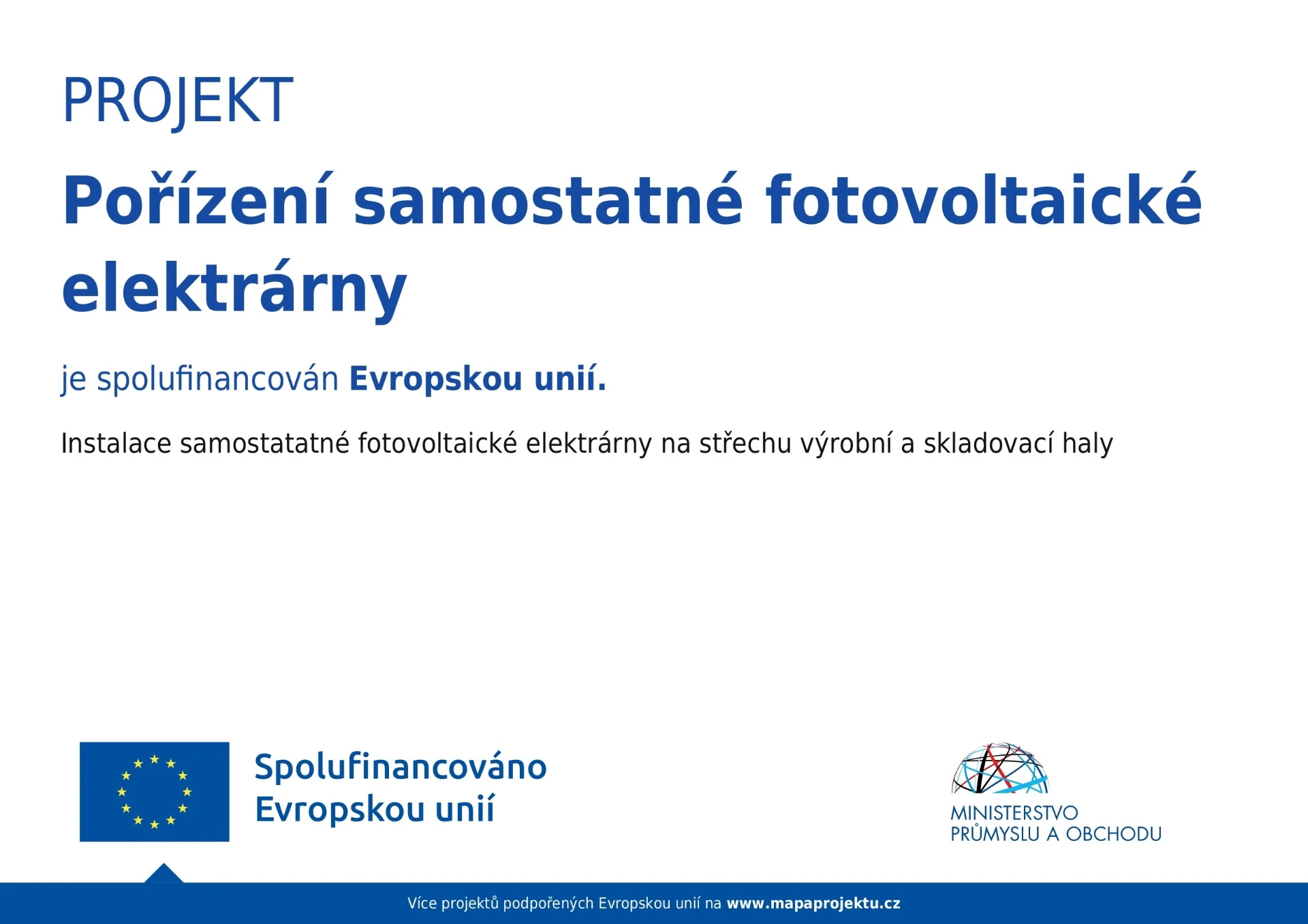 Energie ze střechy vinařství.